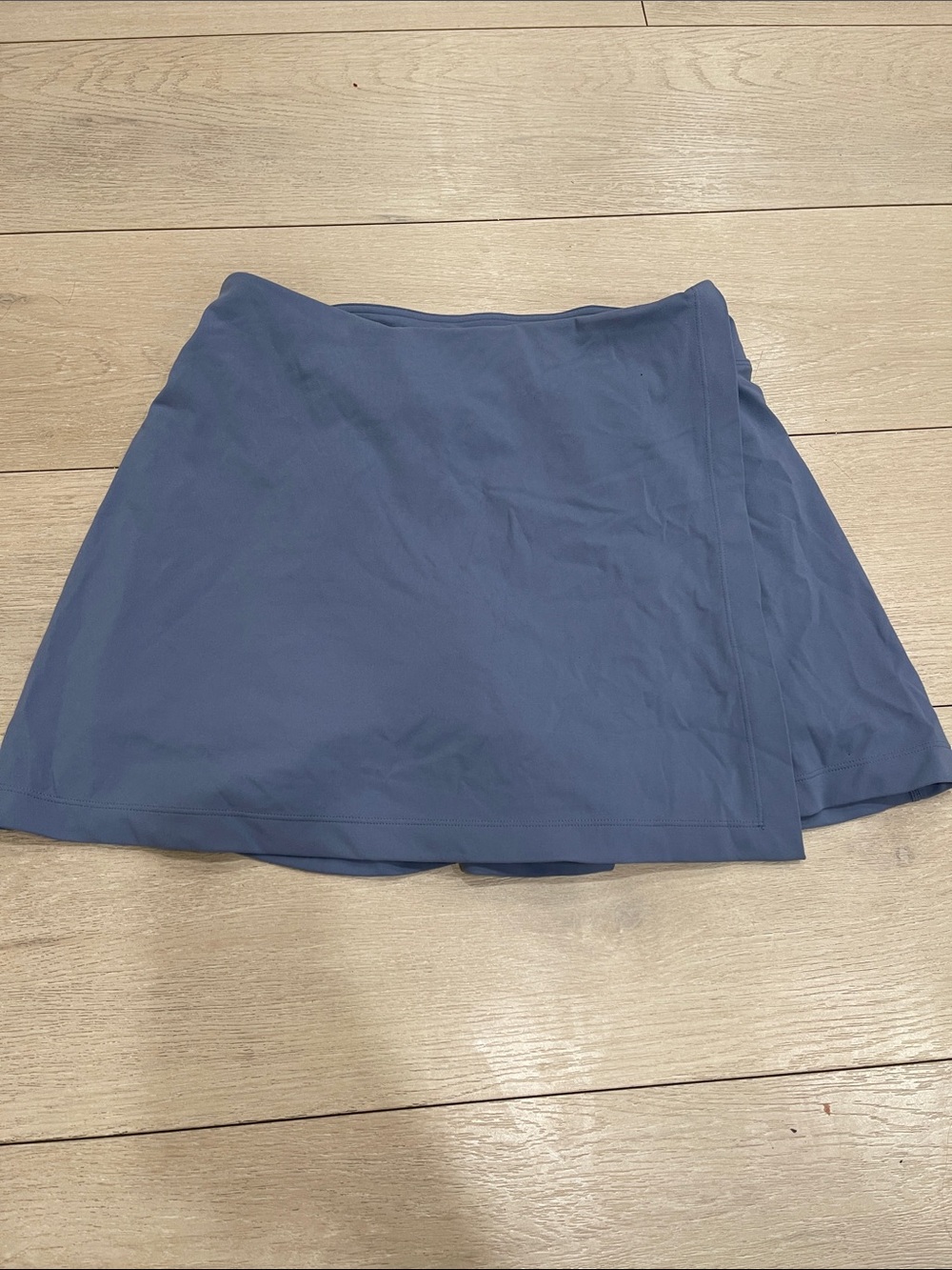 Women’s A-Line Wrap Skirt in Slate Blue